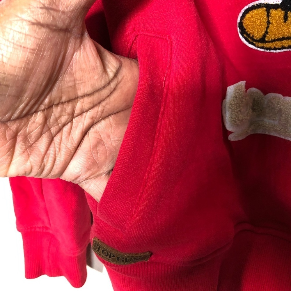 Top Gun ‘An American Icon’ Tomcat By’s Red Pull Over Hoodie SZ M. - Picture 10 of 16